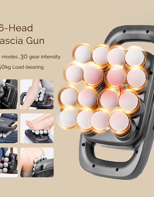 Load image into Gallery viewer, 16-Head Fascia Gun High-Frequency Vibration Body Massage Gun Back and Waist Massager Neck Shoulder Massager Muscle masajeador
