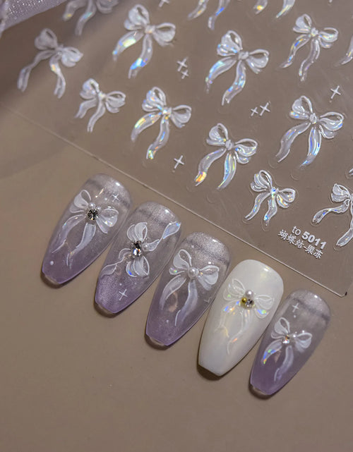 Load image into Gallery viewer, 1pcs Cute A bag of Starfish Nail Charm Stickers 3D Jelly Ocean Fish Bubble Adhesive Nail Sticker DIY Summer Nail Art Decorations
