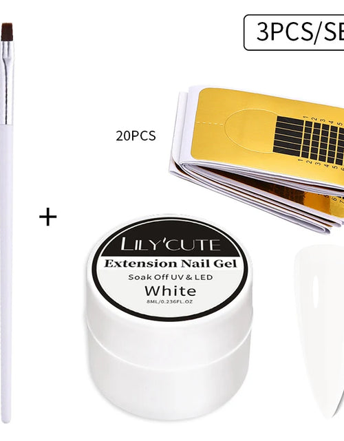 Load image into Gallery viewer, LILYCUTE 6 IN 1 Extension Gel Nail Polish Acrylic Construct Hard Gel Soak Off Self Leveling Reinforcement Gel For Nail HEMA FREE
