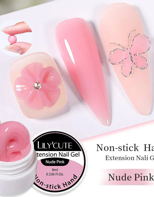 Load image into Gallery viewer, LILYCUTE 6 IN 1 Extension Gel Nail Polish Acrylic Construct Hard Gel Soak Off Self Leveling Reinforcement Gel For Nail HEMA FREE
