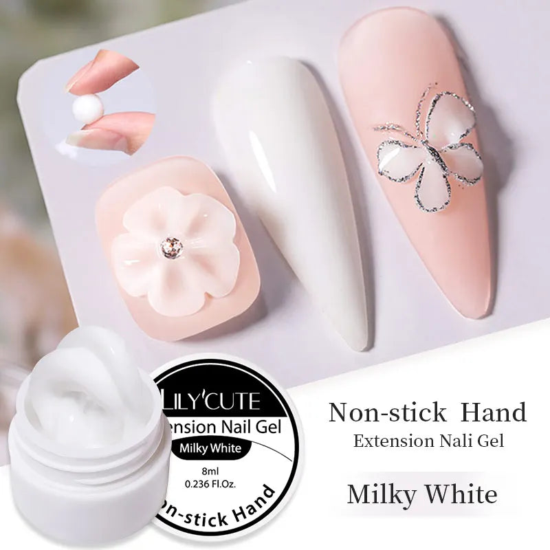LILYCUTE 6 IN 1 Extension Gel Nail Polish Acrylic Construct Hard Gel Soak Off Self Leveling Reinforcement Gel For Nail HEMA FREE