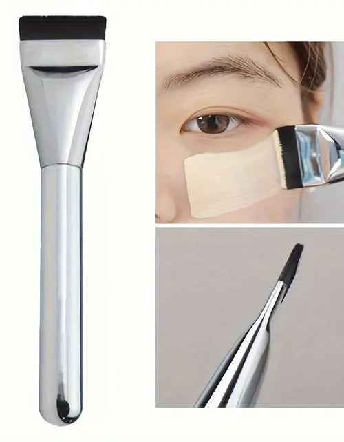 Load image into Gallery viewer, 1/2Pc Multi-Use Foundation Ultra-Fine, Hypoallergenic Nylon Bristle Oval Foundation Brush - Perfect for Face Contouring
