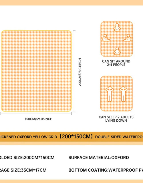Load image into Gallery viewer, Outdoor Camping Mat, Picnic Mat, Beach Waterproof and Moisture-proof Portable Tent Sleeping Mat, Double-sided Aluminum Film
