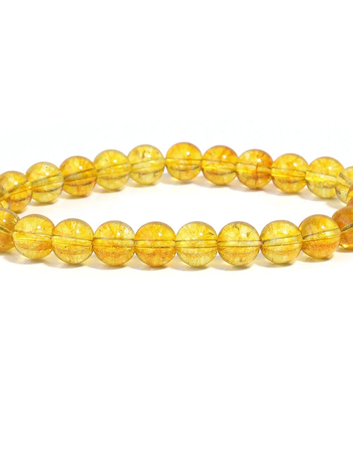Load image into Gallery viewer, OAIITE Citrine Bracelet for Women Quartz Crystal Agate Jewelry Birthday Gift Yoga Meditation Stretch Wealth Bracelet for Men
