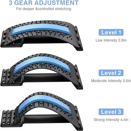 Blue Magic Stretch Back Massager Fitness Lumbar Support Relaxation Tool Stretcher for Spine Pain Relief Massageador Equipment