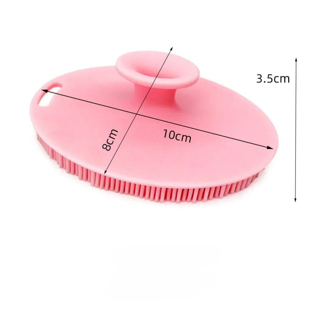 Soft Silicone Exfoliating Brush Cleanser Manual Body Cleansing Body Care Scrubber Shower Gentle Massage Silicone Face Bath Brush