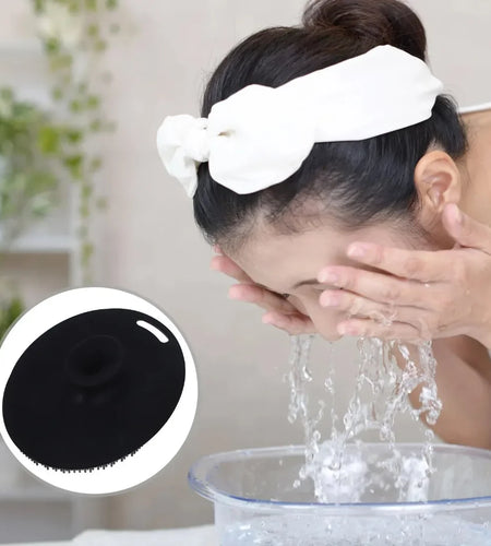 Soft Silicone Exfoliating Brush Cleanser Manual Body Cleansing Body Care Scrubber Shower Gentle Massage Silicone Face Bath Brush