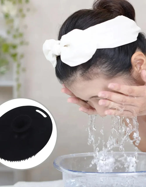 Load image into Gallery viewer, Soft Silicone Exfoliating Brush Cleanser Manual Body Cleansing Body Care Scrubber Shower Gentle Massage Silicone Face Bath Brush
