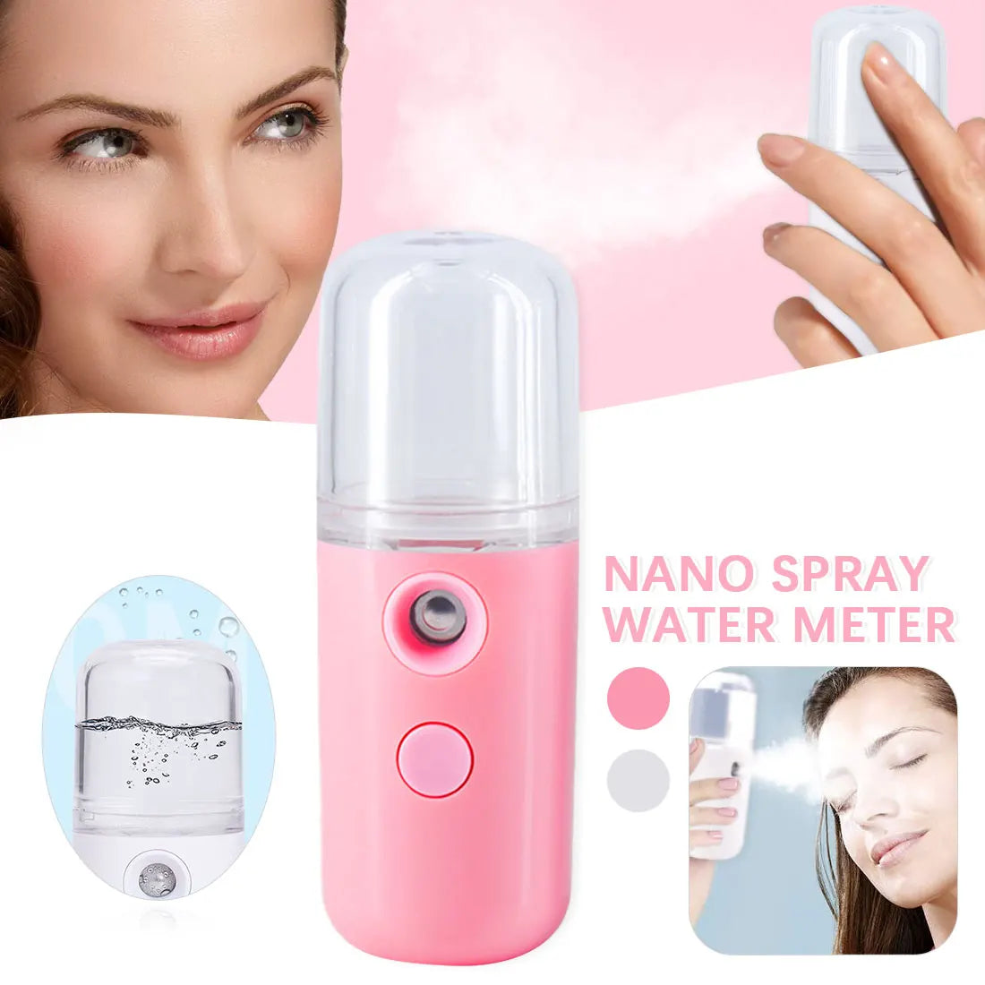 30ML Mini Facial Steamer  Facial Sprayer USB Nebulizer Humidifier Moisturizing Hydrating Women Beauty Skin Care Tool