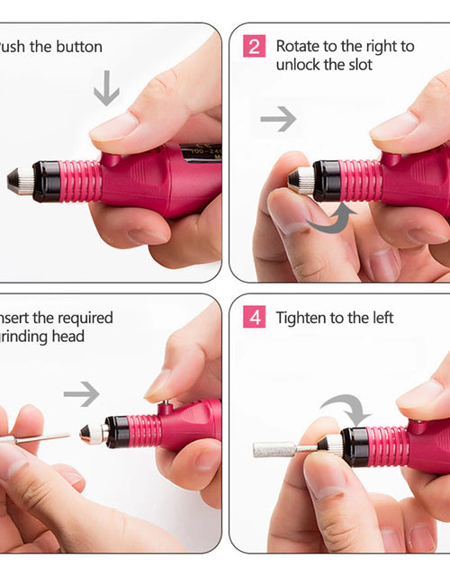 Load image into Gallery viewer, Nail Sander Set Electric Nail Drill Machine Grinding Equipment Milling Cutter For Manicure Pedicure Strong Polishing Tools
