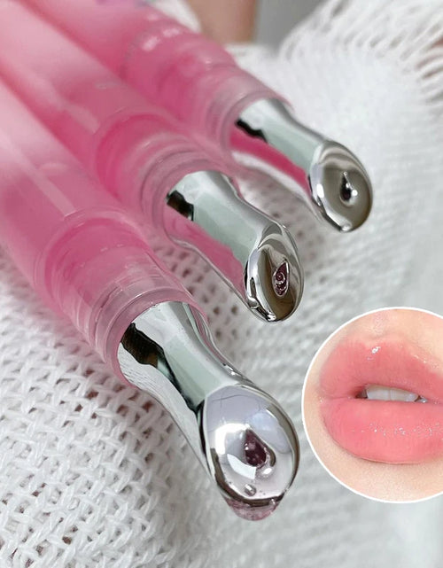 Load image into Gallery viewer, Peach Lip Oil Moisturizing Glass Lip Gloss Fragrance Non-sticky Lip Tint Lips Plumper Autumn and Winter Lips Care Serum Primer
