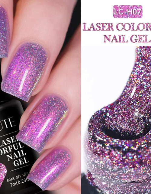 Load image into Gallery viewer, LILYCUTE 7ML Glitter Gel Nail Polish Sparkling Semi Permanent UV Gel Colorful Shinning Gel Varnish Nail Art Soak Off UV LED Gel
