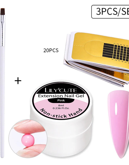 Load image into Gallery viewer, LILYCUTE 6 IN 1 Extension Gel Nail Polish Acrylic Construct Hard Gel Soak Off Self Leveling Reinforcement Gel For Nail HEMA FREE
