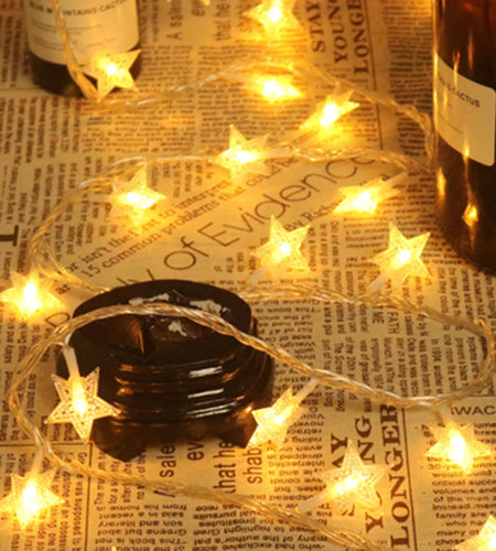 1.5m/3m/6m/10m LED Star String Lights Christmas Garland Battery USB Powered Wedding Party Curtain String Fairy Lamps For Home
