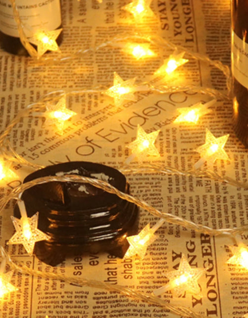 Load image into Gallery viewer, 1.5m/3m/6m/10m LED Star String Lights Christmas Garland Battery USB Powered Wedding Party Curtain String Fairy Lamps For Home

