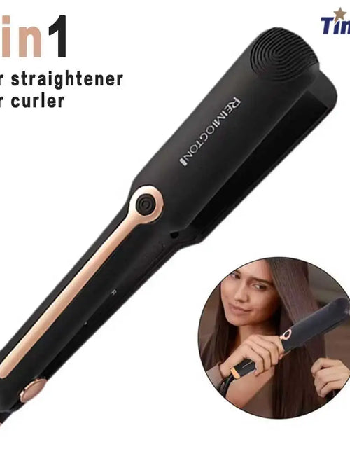 Load image into Gallery viewer, Tinsol 2-in-1 Hair Straightener Curling Iron Ceramic Plate Negative Ion Wide Plate Temperature Adjustable Hair Straightener
