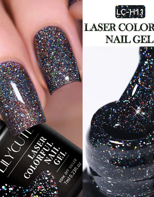 Load image into Gallery viewer, LILYCUTE 7ML Glitter Gel Nail Polish Sparkling Semi Permanent UV Gel Colorful Shinning Gel Varnish Nail Art Soak Off UV LED Gel
