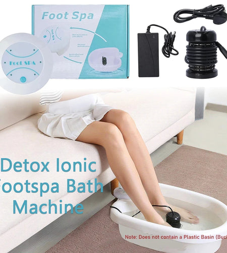 Detox Ionic Foot Spa Bath Machine vibration Whirlpool Care Arrays Aqua Healthy Therapy Deep Tissue Clean Foot Bath Spa Massager