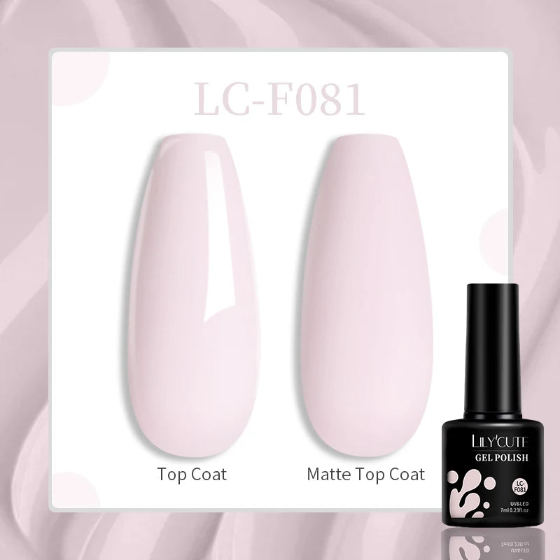 LILYCUTE 7ML Glitter Gel Nail Polish Sparkling Semi Permanent UV Gel Colorful Shinning Gel Varnish Nail Art Soak Off UV LED Gel