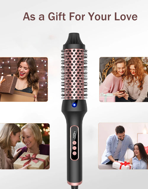 Load image into Gallery viewer, Thermal Brush Curling Iron 9 Temps Heated Round Brush Thermal Round Brush with LCD Display Hair Curler Hair Styling Tools
