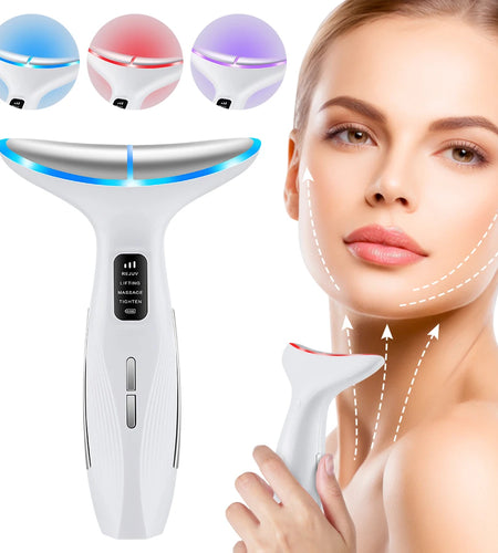 3 Massage Modes Microcurrent Neck Beauty Device Face Lifting Firming Massage Neck Beauty Instrument Tighten Skin Care Tool