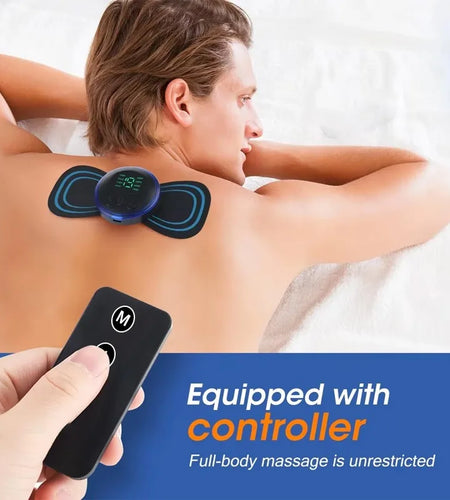 EMS Neck Massager Electric Cervical Vertebra Massage Patch for Muscle Pain Relief & Shoulder Relaxation Portable Neck Stretcher