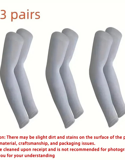 Load image into Gallery viewer, 3 Pair of Breathable Sun Protection Sleeves - Breathable &amp; UV Protective Gear for Sports, Driving, &amp; Outdoor Adventures
