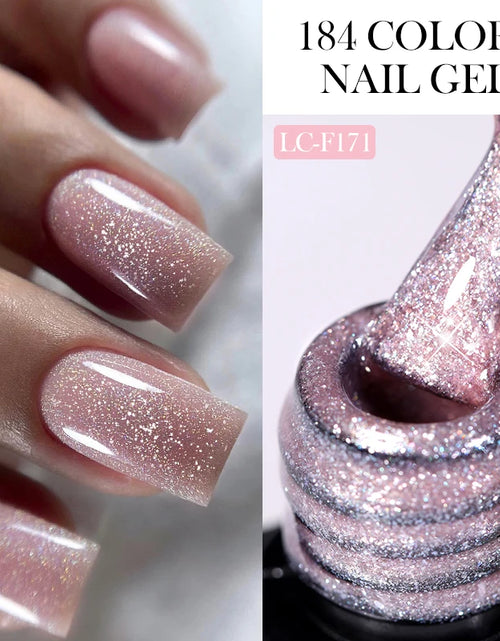 Load image into Gallery viewer, LILYCUTE 7ML Glitter Gel Nail Polish Sparkling Semi Permanent UV Gel Colorful Shinning Gel Varnish Nail Art Soak Off UV LED Gel
