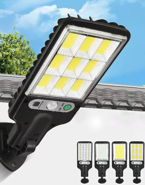 Load image into Gallery viewer, 616 Solar Outdoor LED Wall Light Human Body Waterproof Sensin Suitable for Garden Terrace Garage Courtyard and Street Lighting
