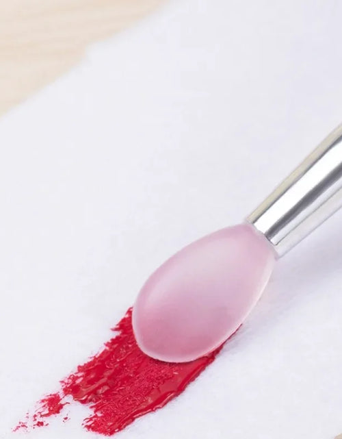 Load image into Gallery viewer, 1/3/10pcs Portable Silicone Lip Brush with Cover Soft Multifunction Lip Balm Applicator Lipstick Lipgloss Makeup Brush Reusable
