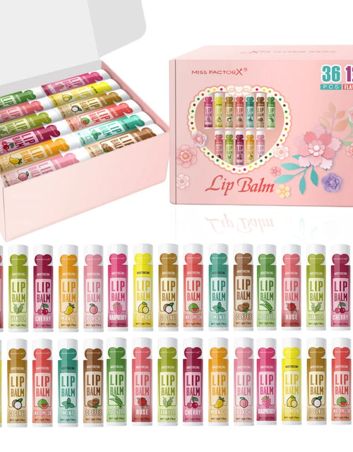 Load image into Gallery viewer, 36PCS Moisturizing Lip Balm set 5g deep moisturizing and brightening lips Party gift for friends
