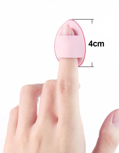 Load image into Gallery viewer, 5/10Pcs Mini Finger Puff Foundation Small Air Cushion Powder Sponge Face Concealer BB Cream Cosmetic Applicator Makeup Tools
