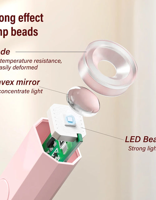 Load image into Gallery viewer, Timing Display Portable Handheld Mini Nail Lamp Family Quick Dry Flashlight Pen Chargeable Nail Dryer Machine Uv Led Nail Lamp
