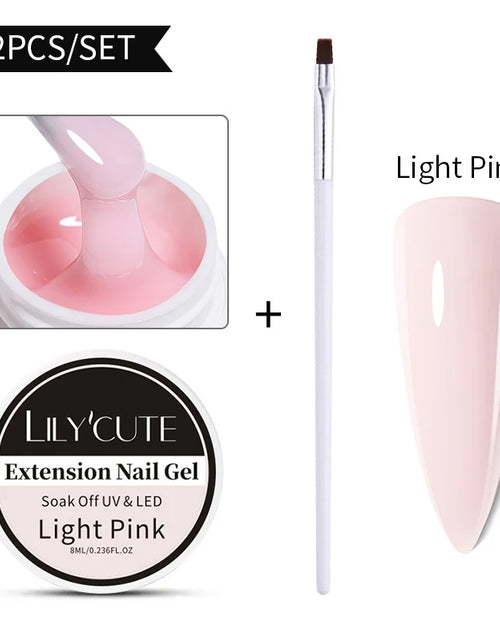 Load image into Gallery viewer, LILYCUTE 6 IN 1 Extension Gel Nail Polish Acrylic Construct Hard Gel Soak Off Self Leveling Reinforcement Gel For Nail HEMA FREE
