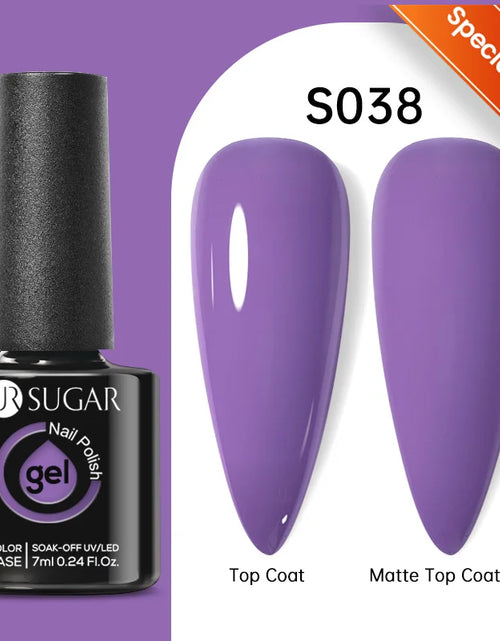 Load image into Gallery viewer, UR SUGAR 7.5ML Blue Black Red Glitter Sequin Color Gel Nail Polish Semi-permanent Varnish For Nail Art Manicure Soak Off UV Gel
