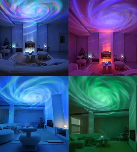 LED Galaxy Projector Light Colorful Galaxy Sky Projector Bedroom Night Light Kids Room Decoration Christmas Party Decoration
