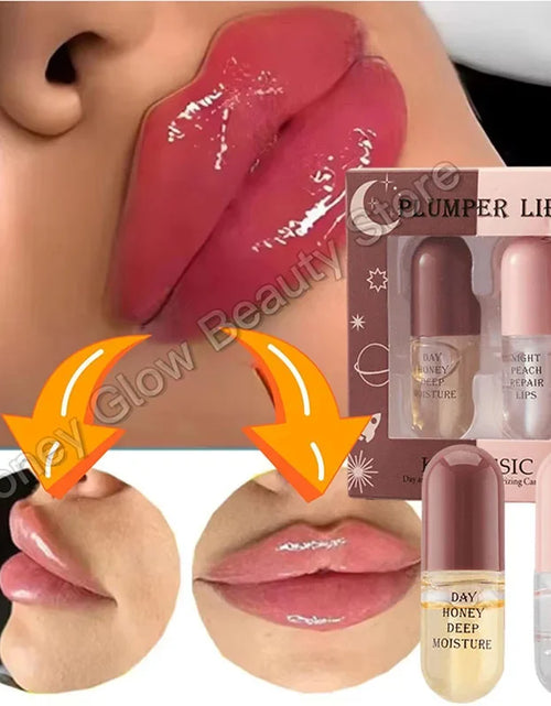 Load image into Gallery viewer, Instant Lip Plumping Essential Oil Nourishing Antiwrinkle Moisturising Sexy Lip Care Ultimate Plumping Lip Gloss Serum Cosmetics
