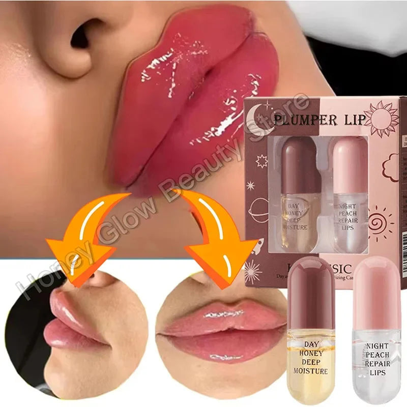 Instant Lip Plumping Essential Oil Nourishing Antiwrinkle Moisturising Sexy Lip Care Ultimate Plumping Lip Gloss Serum Cosmetics