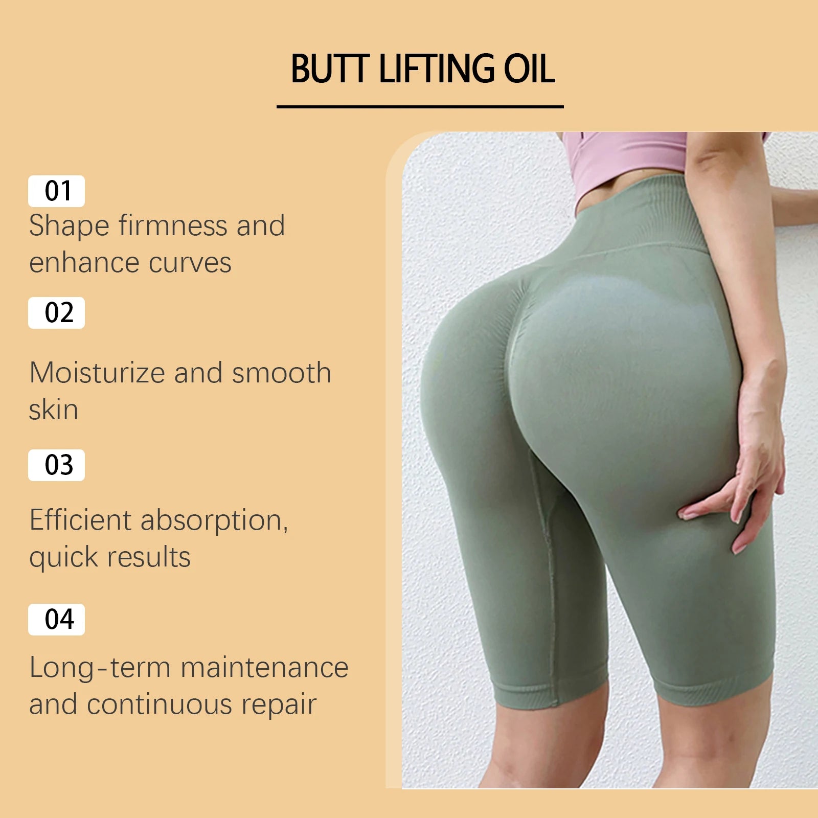 Buttock Enlargement Oils Hip Lifting Oil Hip Growth Firming Nourishing Moisturize Tighten Shaper Bum Sexy Body Massage Care