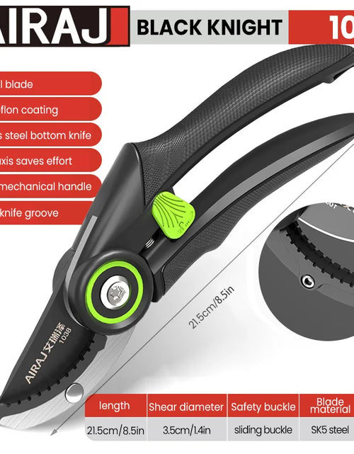 Load image into Gallery viewer, AIRAJ Pruning Shear Garden Tools Labor Saving Scissors Gardening Plant Sharp Branch Pruners Protection Hand Durable
