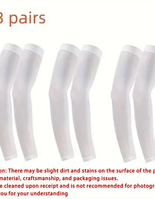 Load image into Gallery viewer, 3 Pair of Breathable Sun Protection Sleeves - Breathable &amp; UV Protective Gear for Sports, Driving, &amp; Outdoor Adventures
