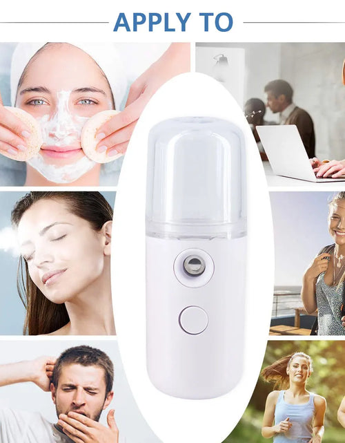 Load image into Gallery viewer, 30ML Mini Facial Steamer  Facial Sprayer USB Nebulizer Humidifier Moisturizing Hydrating Women Beauty Skin Care Tool
