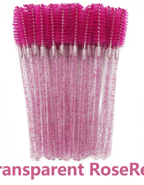 Load image into Gallery viewer, ANNAFRIS 50Pcs  Disposable Eyelash  Brush Soft Head Crystal Eyebrow Brush Lash Extension Brush  Mascara Wand Makeup Tool
