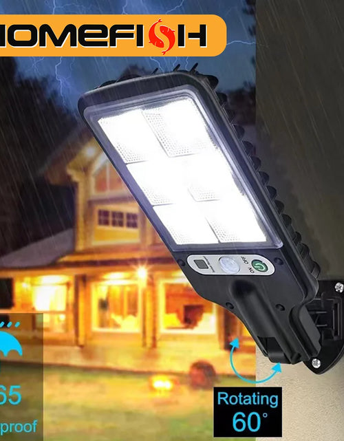 Load image into Gallery viewer, 616 Solar Outdoor LED Wall Light Human Body Waterproof Sensin Suitable for Garden Terrace Garage Courtyard and Street Lighting
