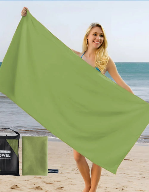 Load image into Gallery viewer, Beach Towel Oversized,Thick Sand Free Microfiber Quick Dry Towel 31.5”x71”, Super Absorbent Soft Swim BeachTowels for Men, Women
