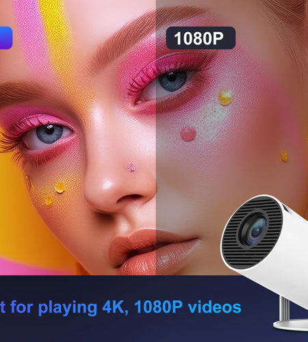 Magcubic HY300 Pro Projector 200ANSI Native 720P Wireless Screen Mirroring System Dual Band WiFi Hi-chip A3100 for Home Theater