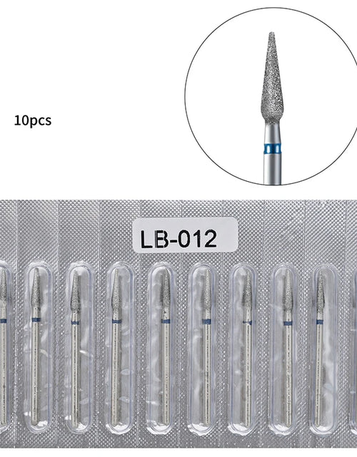 Load image into Gallery viewer, 10Pcs Diamond Milling Cutter For Manicure Electric Nail Drill Bits Accessory Pedicure Machine Nail File Gel Remover Tool
