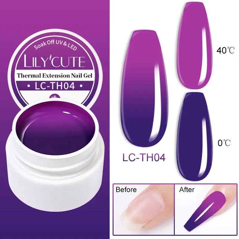 LILYCUTE 6 IN 1 Extension Gel Nail Polish Acrylic Construct Hard Gel Soak Off Self Leveling Reinforcement Gel For Nail HEMA FREE