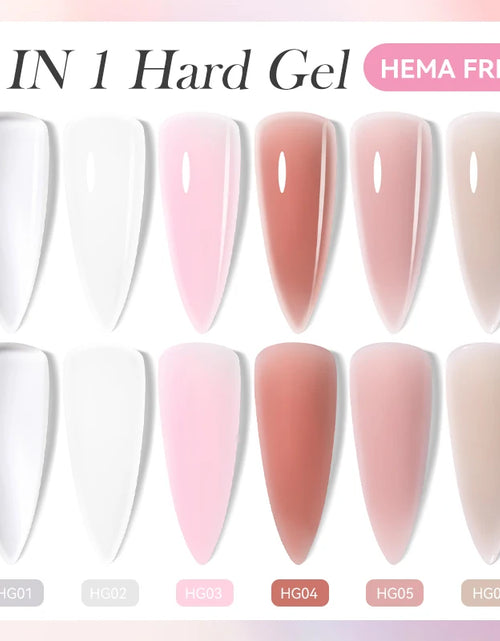 Load image into Gallery viewer, LILYCUTE 6 IN 1 Extension Gel Nail Polish Acrylic Construct Hard Gel Soak Off Self Leveling Reinforcement Gel For Nail HEMA FREE

