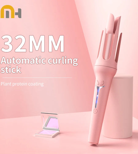Automatic Curling Iron 32 mm Big Roll Anion  Ceramic Hair Curler 4-Speed Adjustable  Fast Heating Fashion Styling Tools